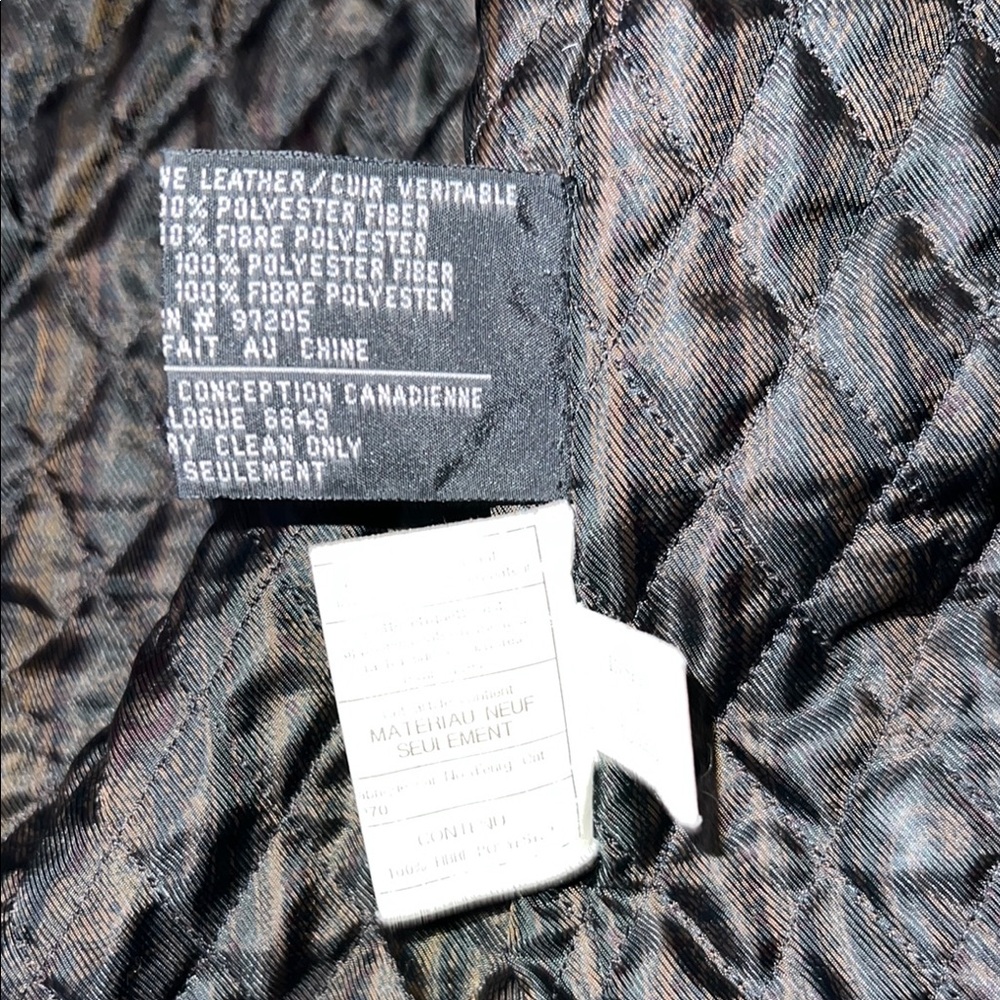 Vintage Men's Danier Black Military Field Jacket with Glossy Finish - Picture 11 of 16